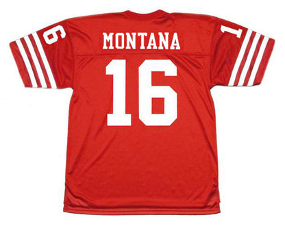 San Francisco 49ers Joe Montana NFL jersey front view