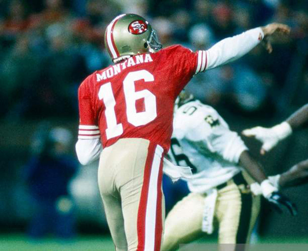 San Francisco 49ers Joe Montana NFL jersey front view
