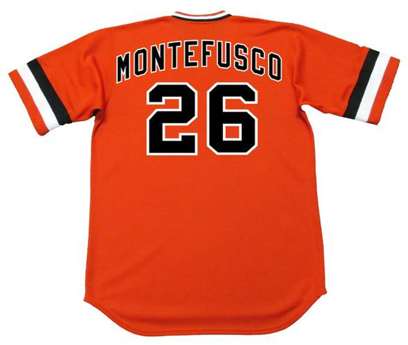 San Francisco Giants John Montefusco Cooperstown MLB jersey front view