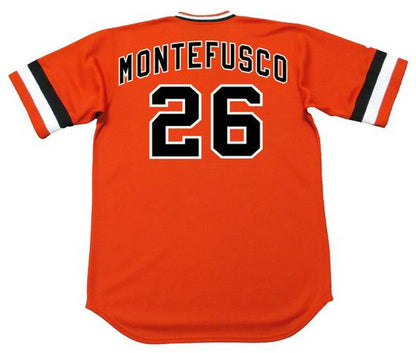 San Francisco Giants John Montefusco Cooperstown MLB jersey front view
