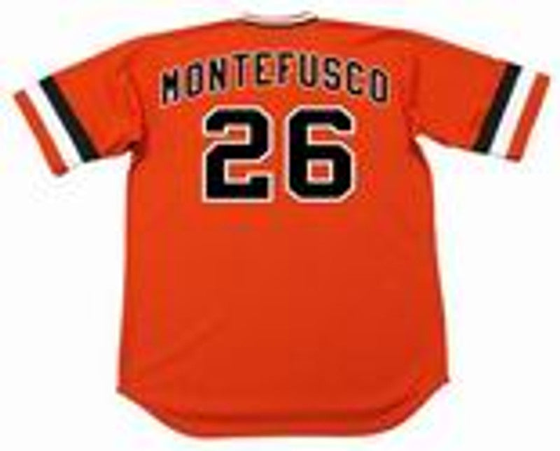 San Francisco Giants John Montefusco Cooperstown MLB jersey front view