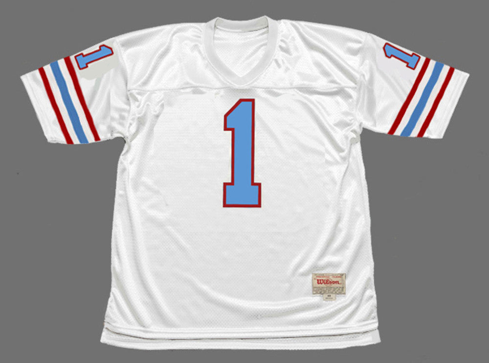 Houston Oilers Warren Moon NFL jersey front view