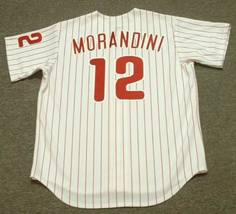 Philadelphia Phillies Mickey Morandini MLB jersey front view