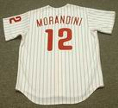 Philadelphia Phillies Mickey Morandini MLB jersey front view