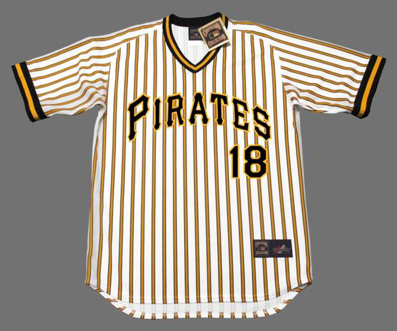 Pittsburgh Pirates Omar Moreno Cooperstown MLB jersey front view