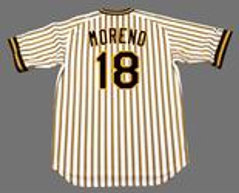 Pittsburgh Pirates Omar Moreno Cooperstown MLB jersey front view