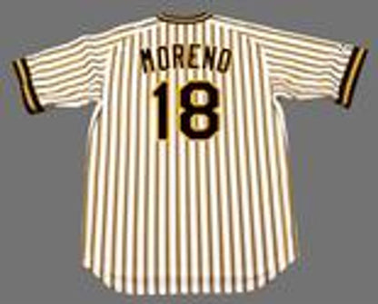 Pittsburgh Pirates Omar Moreno Cooperstown MLB jersey front view