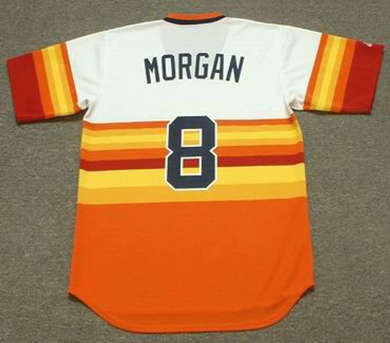 Houston Astros Joe Morgan Cooperstown MLB jersey front view
