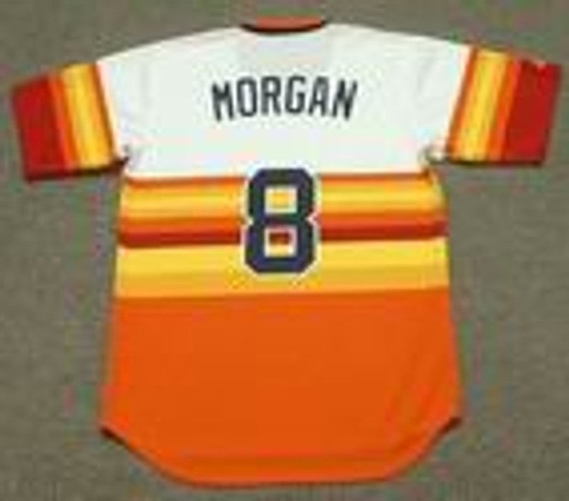 Houston Astros Joe Morgan Cooperstown MLB jersey front view