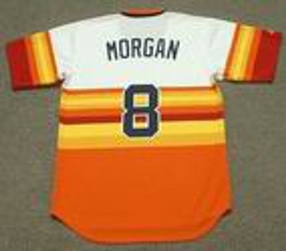 Houston Astros Joe Morgan Cooperstown MLB jersey front view