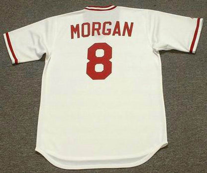 Cincinnati Reds Joe Morgan Cooperstown MLB jersey front view