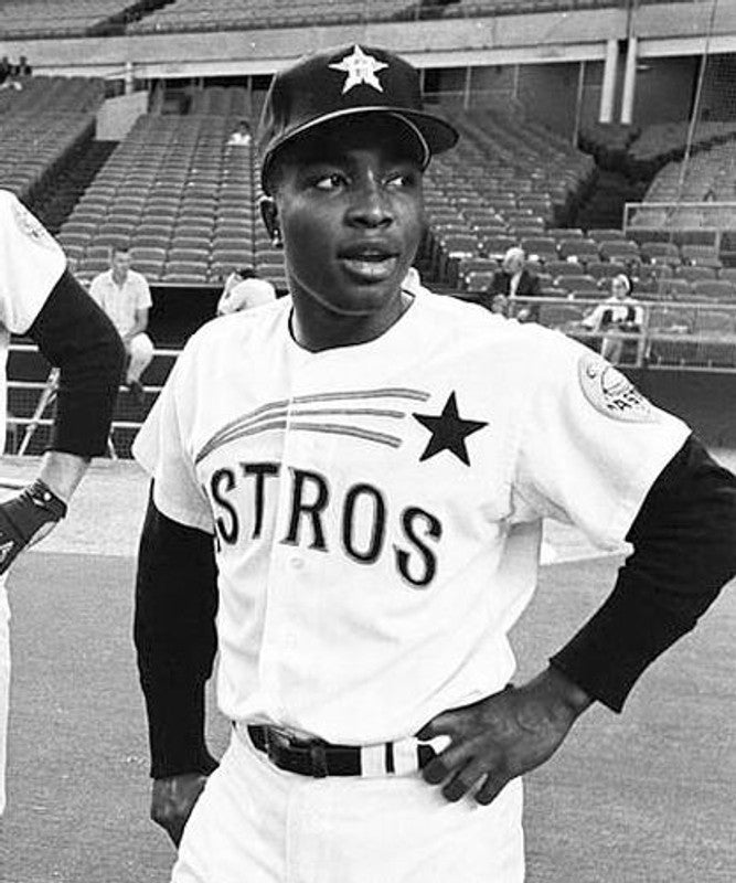 Houston Astros Joe Morgan Cooperstown MLB jersey front view