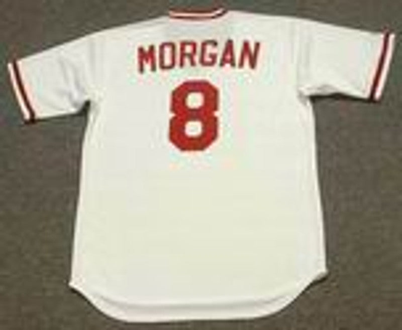 Cincinnati Reds Joe Morgan Cooperstown MLB jersey front view