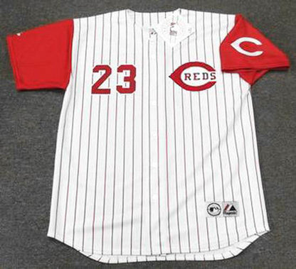 Cincinnati Reds Hal Morris MLB jersey front view