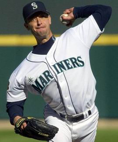 Seattle Mariners Jamie Moyer MLB jersey front view