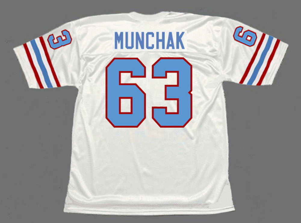 Houston Oilers Mike Munchak NFL jersey front view