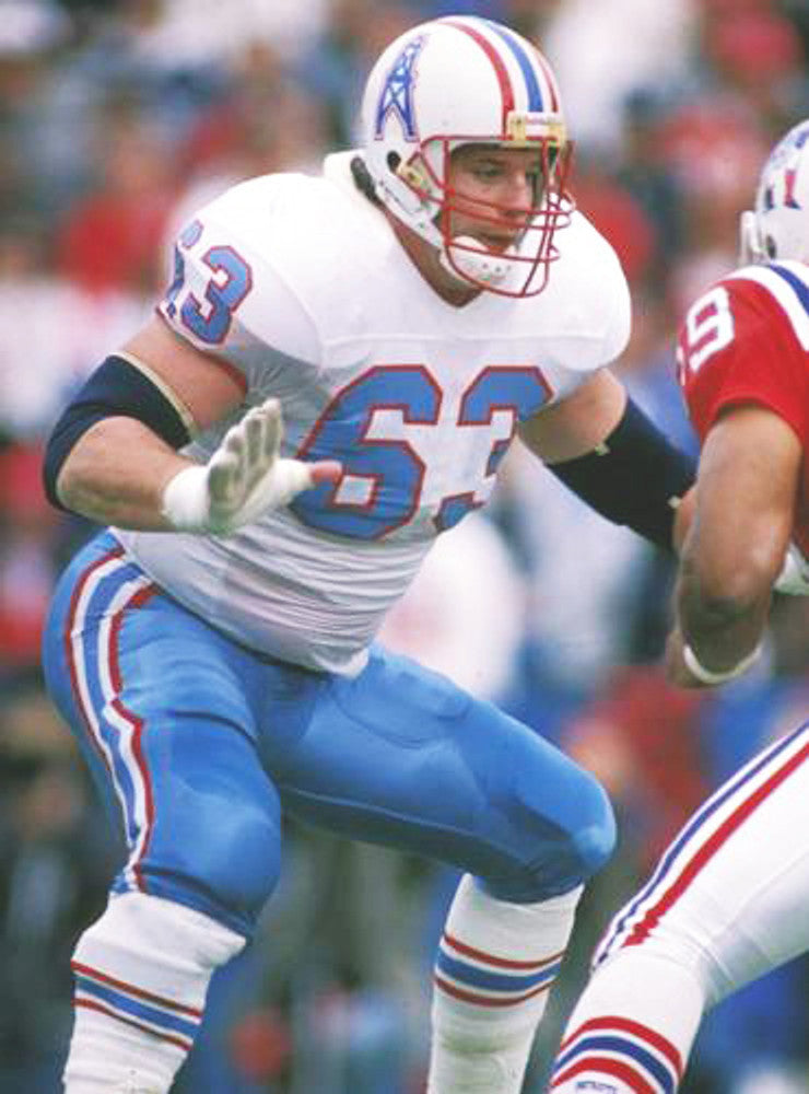 Houston Oilers Mike Munchak NFL jersey front view