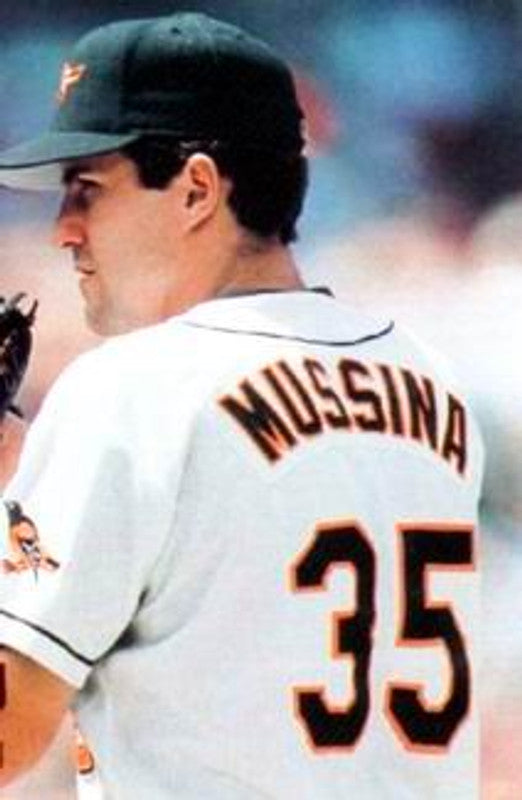 Baltimore Orioles Mike Mussina MLB jersey front view