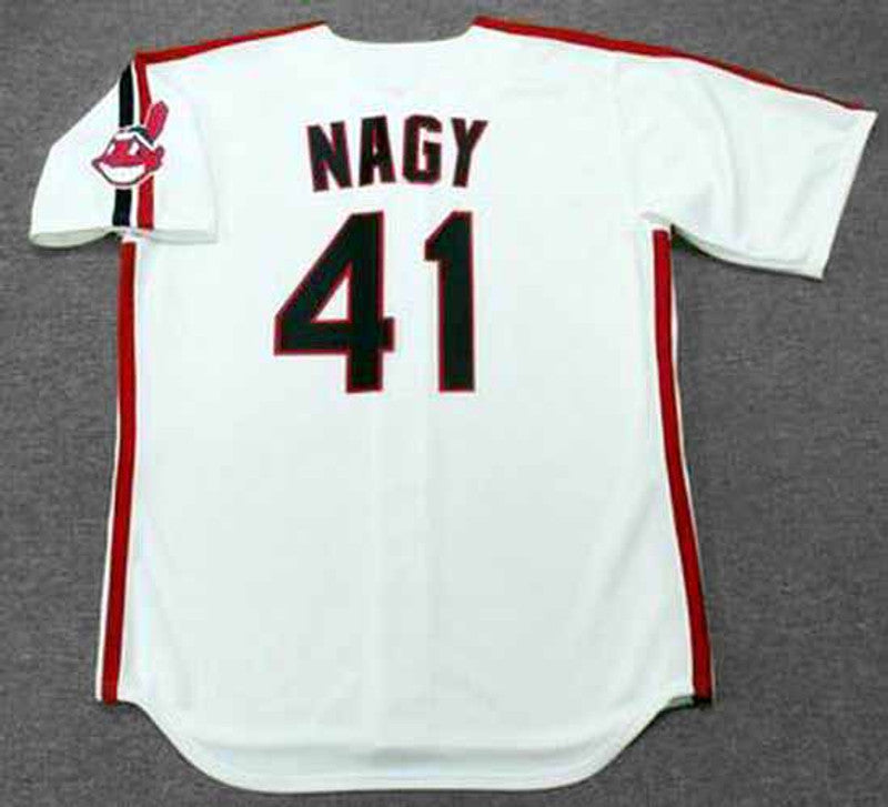 Cleveland Indians Charles Nagy MLB jersey front view