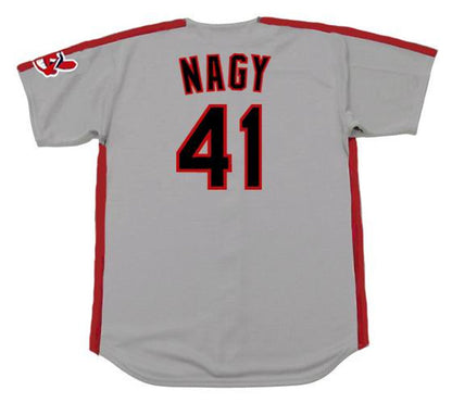 Cleveland Indians Charles Nagy MLB jersey front view