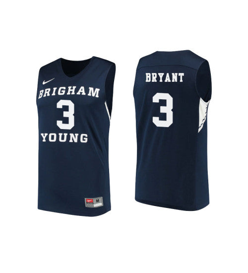 Byu Cougars 3 Elijah Bryant College Basketball Jersey Navy | Stitched Jersey RTJS 5264