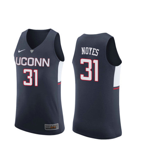 Uconn Huskies 31 Mike Noyes College Basketball Jersey Navy | Stitched Jersey RTJS 6609