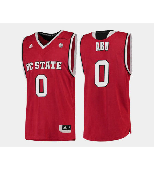 Nc State Wolfpack 0 Abdul Malik Abu Red Road College Basketball Jersey | Stitched Jersey RTJS 8256