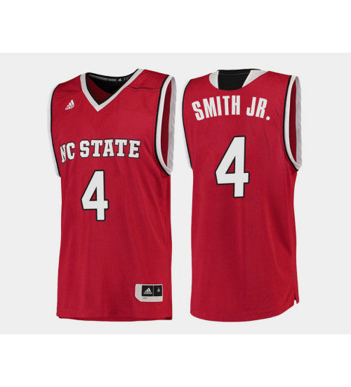 NC State Wolfpack #4 Dennis Smith Jr Red Road College Basketball Jersey stitched college jersey