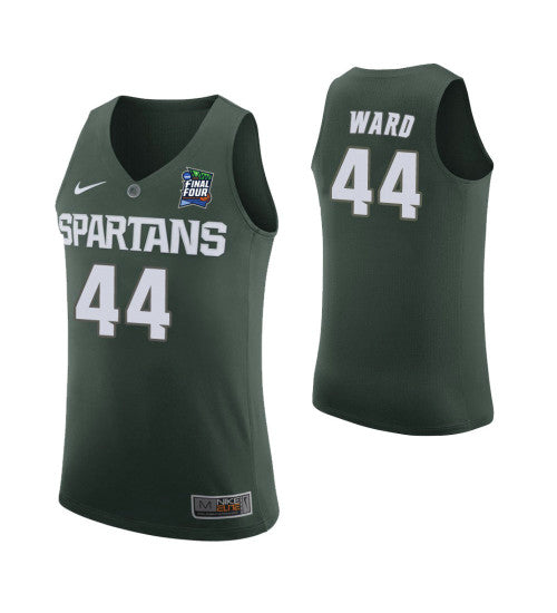 Michigan State Spartans #44 Nick Ward Green College Basketball Jersey 8834 stitched college jersey