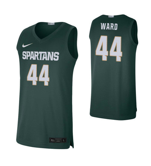 Michigan State Spartans #44 Nick Ward Green College Basketball Jersey 8832 stitched college jersey