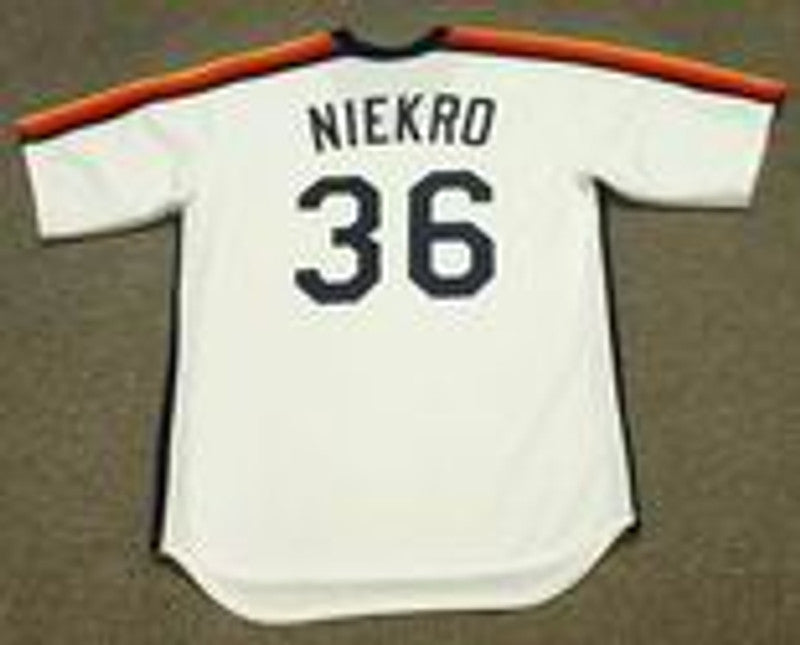 Houston Astros Joe Niekro Cooperstown MLB jersey front view