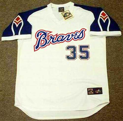 Atlanta Braves Phil Niekro Cooperstown MLB jersey front view