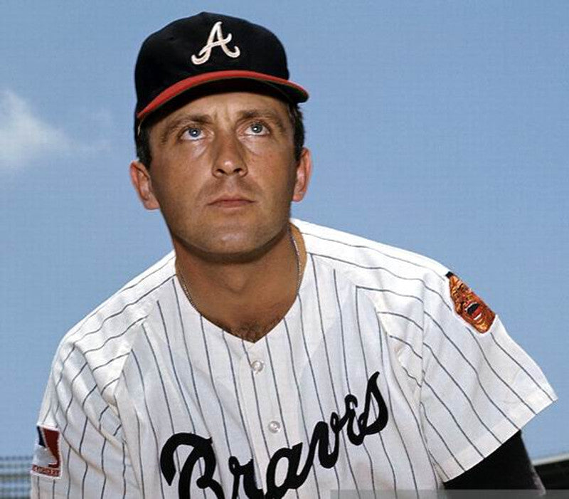 Atlanta Braves Phil Niekro Cooperstown MLB jersey front view