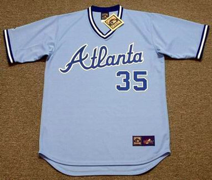 Atlanta Braves Phil Niekro Cooperstown MLB jersey front view