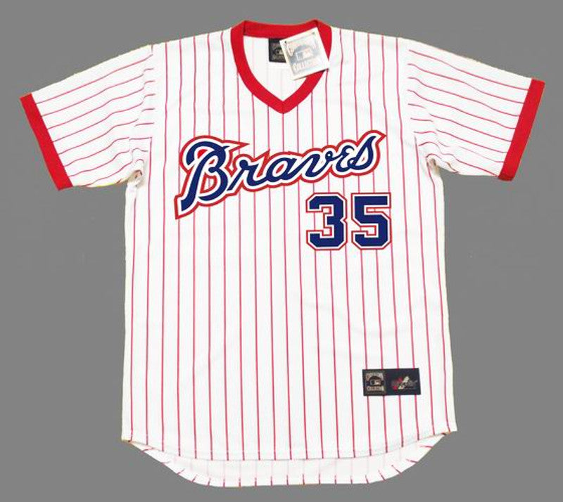 Atlanta Braves Phil Knucksie Niekro MLB jersey front view