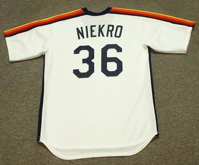 Houston Astros Joe Niekro Cooperstown MLB jersey front view