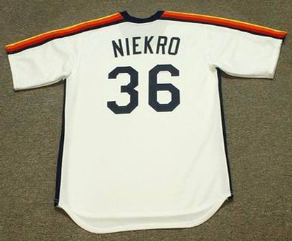 Houston Astros Joe Niekro Cooperstown MLB jersey front view