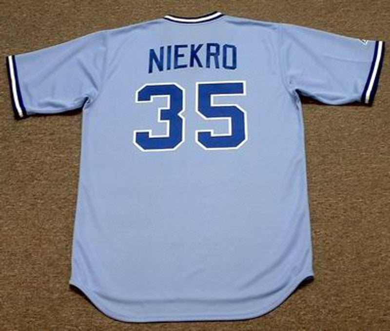 Atlanta Braves Phil Niekro Cooperstown MLB jersey front view