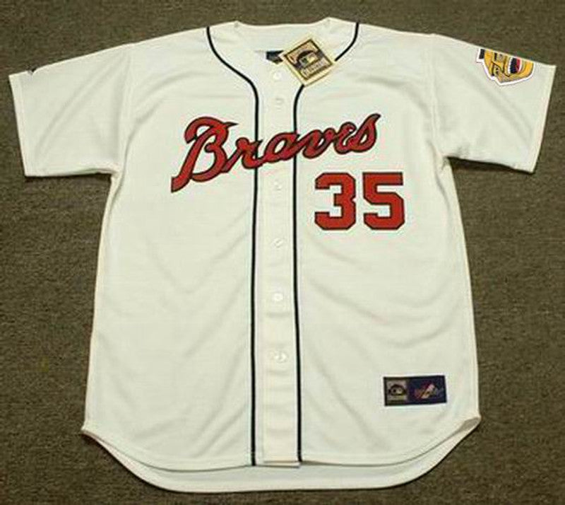Atlanta Braves Phil Niekro Cooperstown MLB jersey front view