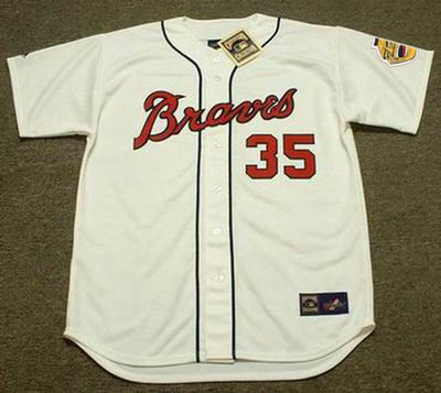 Atlanta Braves Phil Niekro Cooperstown MLB jersey front view