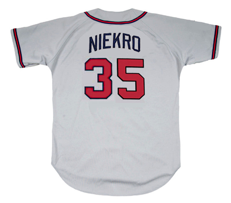 Atlanta Braves Phil Niekro MLB jersey front view