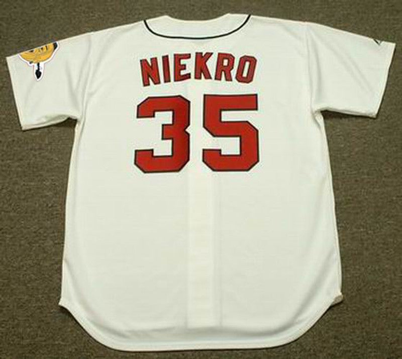Atlanta Braves Phil Niekro Cooperstown MLB jersey front view