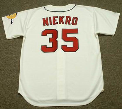 Atlanta Braves Phil Niekro Cooperstown MLB jersey front view