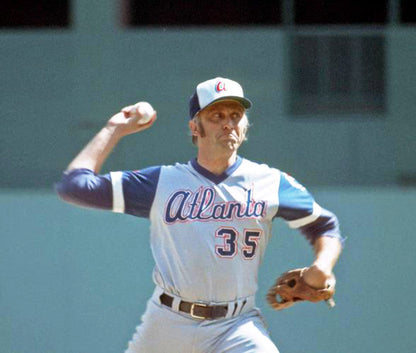 Atlanta Braves Phil Niekro MLB jersey front view