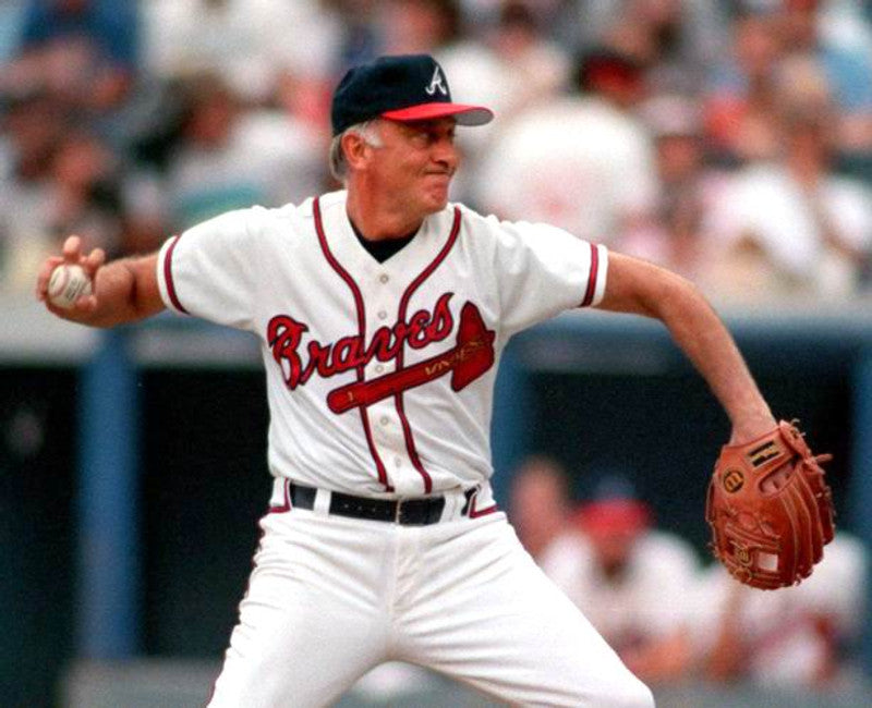 Atlanta Braves Phil Niekro MLB jersey front view