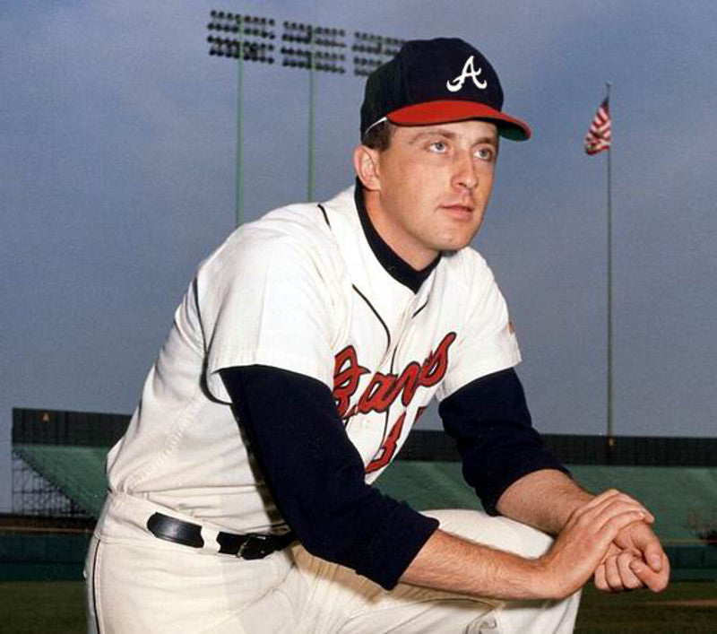 Atlanta Braves Phil Niekro Cooperstown MLB jersey front view