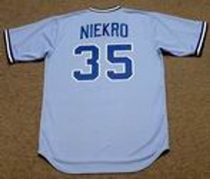 Atlanta Braves Phil Niekro Cooperstown MLB jersey front view
