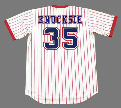 Atlanta Braves Phil Knucksie Niekro MLB jersey front view