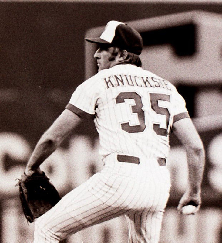 Atlanta Braves Phil Knucksie Niekro MLB jersey front view