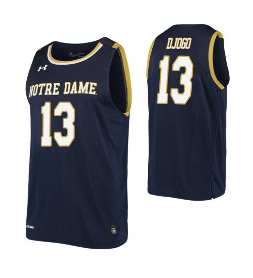 Notre Dame Fighting Irish #13 Nikola Djogo Navy College Basketball Jersey stitched college jersey
